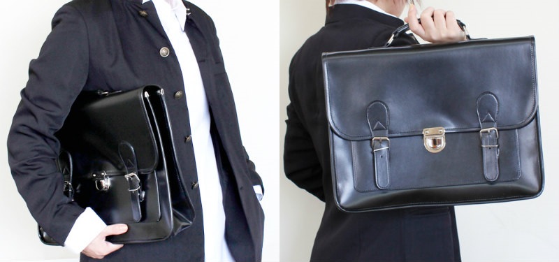 合皮学生鞄 黒 学生コスプレの必需品 スクールバッグシリーズ 株式会社コアデ